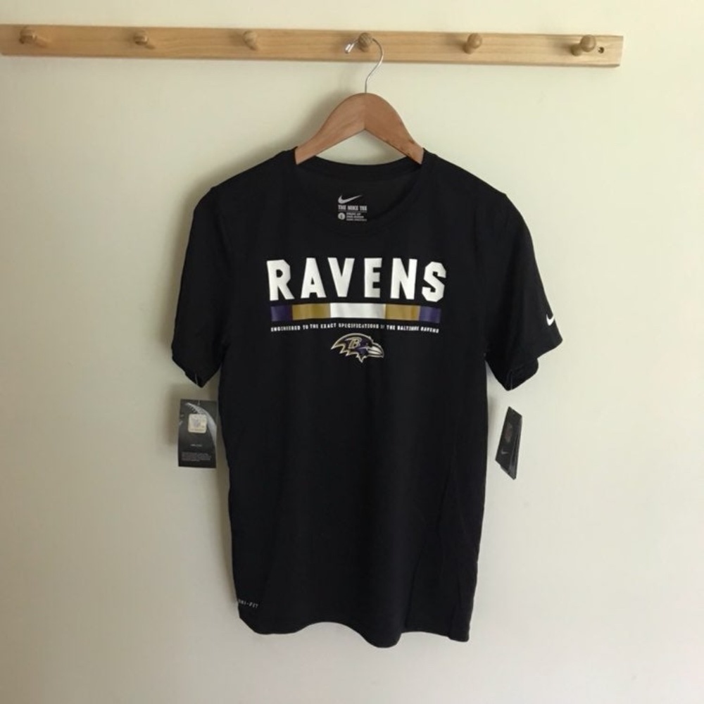 NWT Nike Baltimore Ravens Youth L Shirt NFL Black